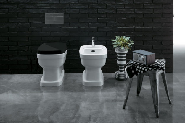 Bidet monoforo carenato e Vaso carenato