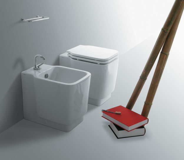 Bidet monoforo carenato e Vaso carenato