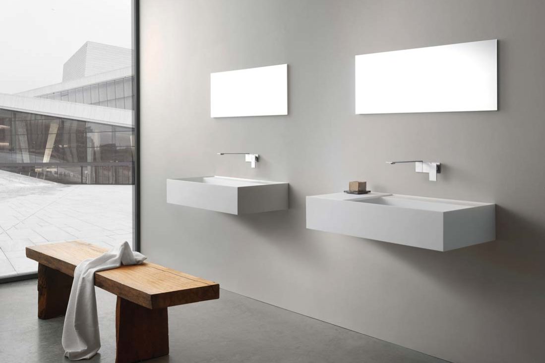 Collezione 5mm - Miscelatore lavabo a parete