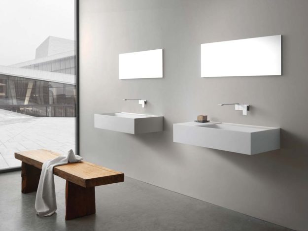 Collezione 5mm - Miscelatore lavabo a parete
