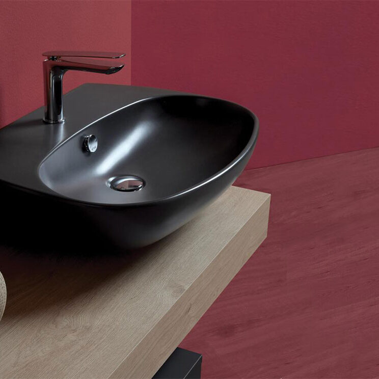 Collezione Vignoni Lavabo appoggio nero