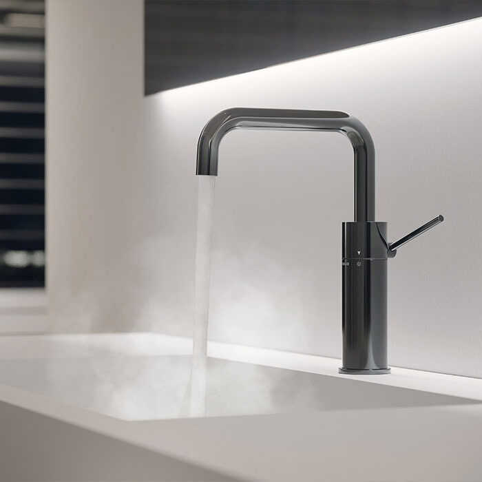 Velis miscelatore per lavabo finitura diamond smoke pvd 2